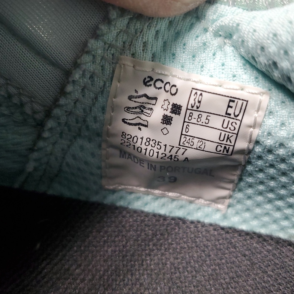 Ecco Womens MX Low Shoes Size 8-8 1/2 White/Eggshell Blue - Picture 7 of 16